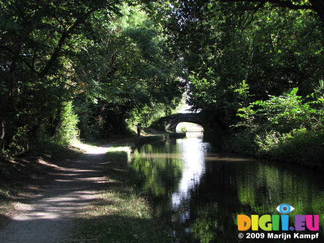 SX09669 Sunlit bridge over Monmouthshire and Brecon Canal